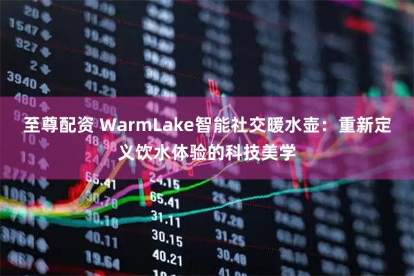 至尊配资 WarmLake智能社交暖水壶：重新定义饮水体验的科技美学
